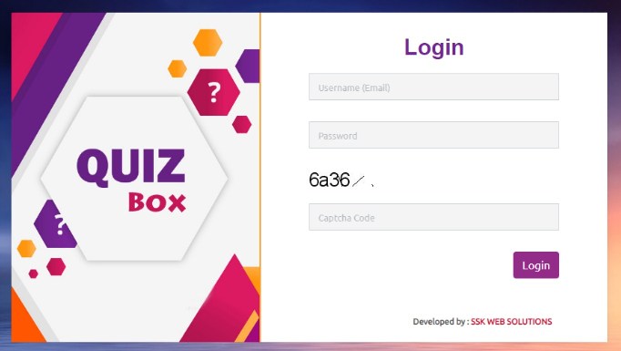 Quiz Box - Online Quiz Application